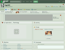 Tablet Screenshot of fogell89.deviantart.com