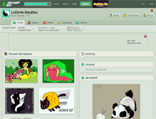 Tablet Screenshot of looove-doudou.deviantart.com