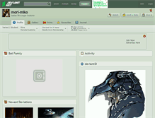 Tablet Screenshot of mori-miko.deviantart.com