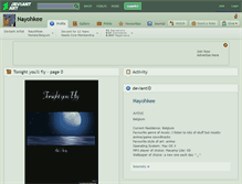Tablet Screenshot of nayohkee.deviantart.com