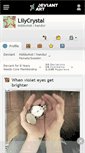 Mobile Screenshot of lilycrystal.deviantart.com