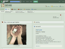 Tablet Screenshot of lilycrystal.deviantart.com