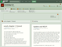 Tablet Screenshot of imnotokay123.deviantart.com