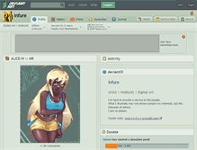 Tablet Screenshot of infure.deviantart.com