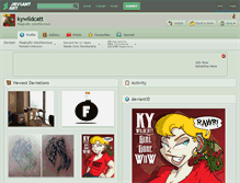 Tablet Screenshot of kywildcatt.deviantart.com