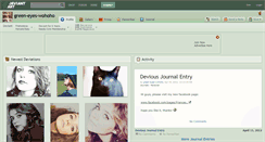 Desktop Screenshot of green-eyes-wohoho.deviantart.com