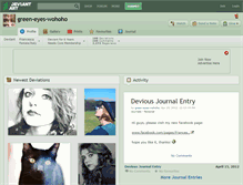 Tablet Screenshot of green-eyes-wohoho.deviantart.com