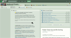 Desktop Screenshot of needles-and-thread.deviantart.com