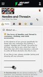 Mobile Screenshot of needles-and-thread.deviantart.com