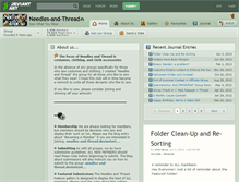 Tablet Screenshot of needles-and-thread.deviantart.com