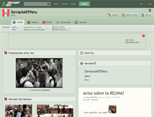 Tablet Screenshot of deviantartperu.deviantart.com