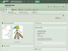 Tablet Screenshot of melinda-chan.deviantart.com