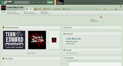 Desktop Screenshot of cullen-black-club.deviantart.com
