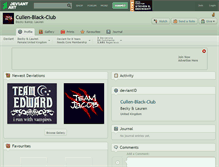 Tablet Screenshot of cullen-black-club.deviantart.com