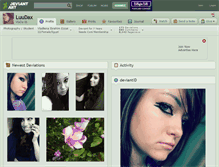 Tablet Screenshot of luudax.deviantart.com