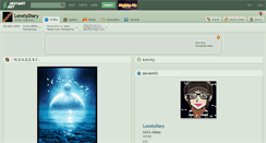 Desktop Screenshot of lonelydiary.deviantart.com