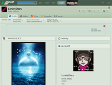 Tablet Screenshot of lonelydiary.deviantart.com