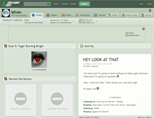 Tablet Screenshot of isilven.deviantart.com