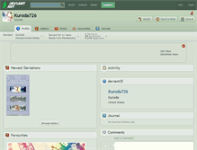 Tablet Screenshot of kuroda726.deviantart.com