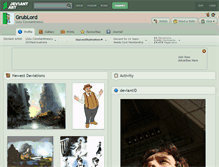 Tablet Screenshot of grublord.deviantart.com