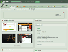 Tablet Screenshot of diesi.deviantart.com