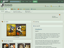 Tablet Screenshot of ghostlyarts.deviantart.com