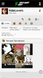 Mobile Screenshot of hidelovers.deviantart.com