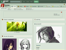 Tablet Screenshot of fyonne.deviantart.com