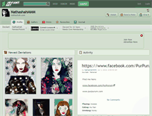 Tablet Screenshot of nathashahmmm.deviantart.com