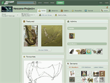 Tablet Screenshot of neocene-project.deviantart.com