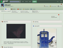 Tablet Screenshot of alliecard.deviantart.com