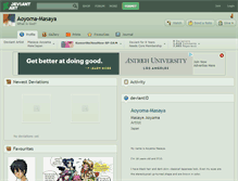 Tablet Screenshot of aoyoma-masaya.deviantart.com