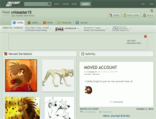 Tablet Screenshot of crisisastar15.deviantart.com