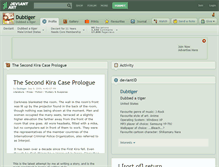 Tablet Screenshot of dubtiger.deviantart.com