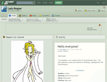 Tablet Screenshot of lady-reaper.deviantart.com