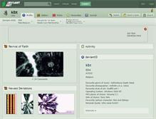 Tablet Screenshot of klbt.deviantart.com