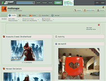 Tablet Screenshot of motionape.deviantart.com