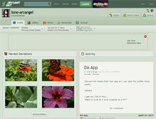 Tablet Screenshot of lone-arcangel.deviantart.com