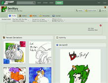 Tablet Screenshot of devilfury.deviantart.com