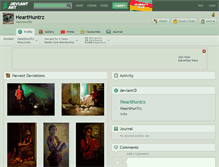 Tablet Screenshot of hearthuntrz.deviantart.com