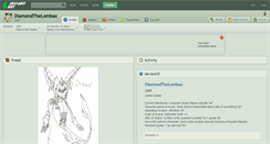Desktop Screenshot of diamondthelombax.deviantart.com