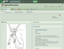 Tablet Screenshot of diamondthelombax.deviantart.com