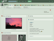 Tablet Screenshot of chale-v.deviantart.com