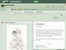 Tablet Screenshot of genevievedee.deviantart.com