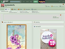 Tablet Screenshot of lovelybutterfly.deviantart.com