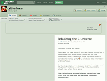 Tablet Screenshot of caithuniverse.deviantart.com