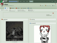 Tablet Screenshot of infipus.deviantart.com