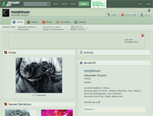 Tablet Screenshot of morphinum.deviantart.com