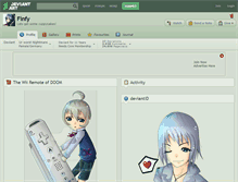 Tablet Screenshot of finfy.deviantart.com