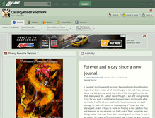 Tablet Screenshot of cassidyrosefallen999.deviantart.com